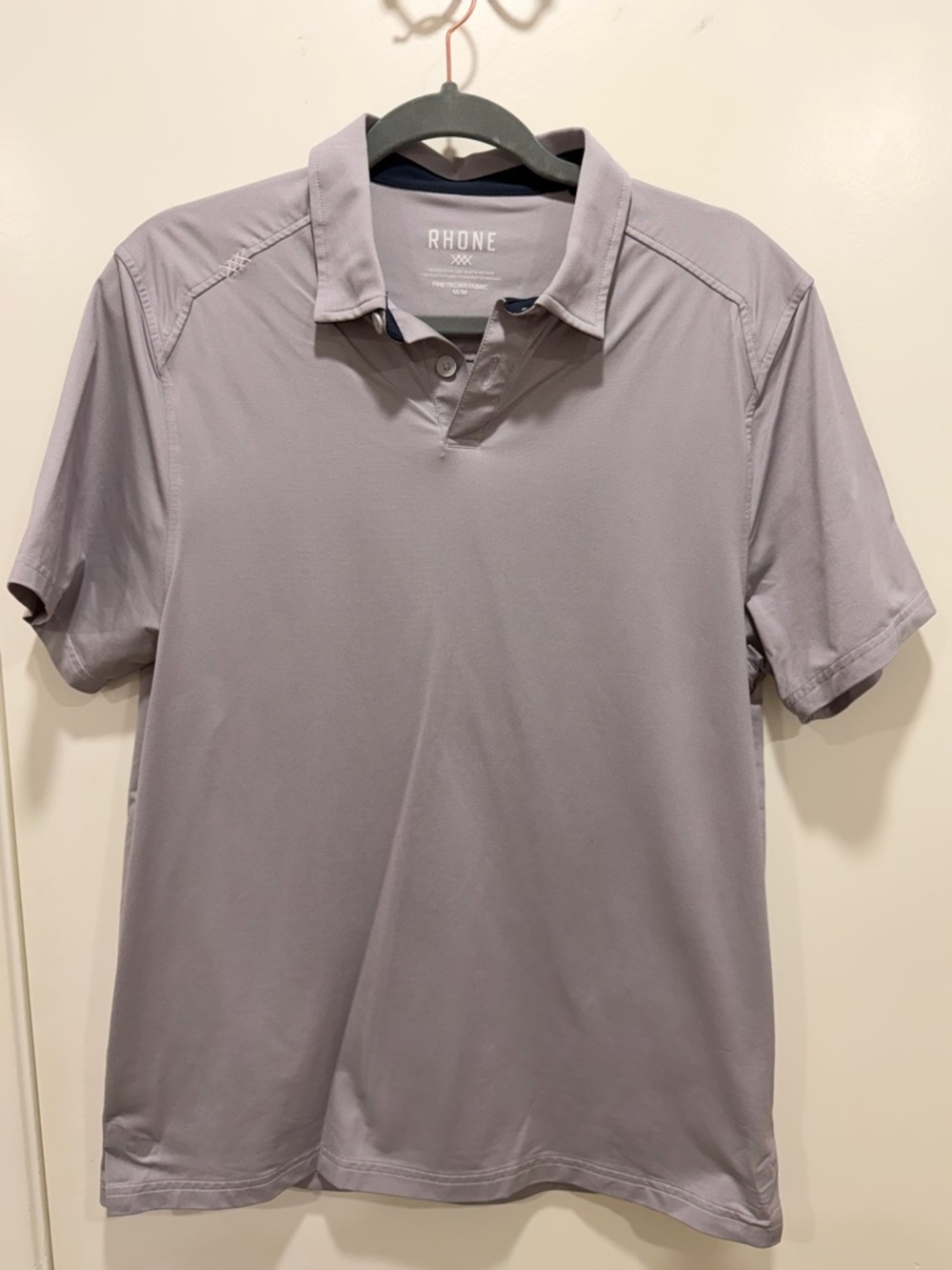 RHONE Men's Lavender Gray Performance Polo